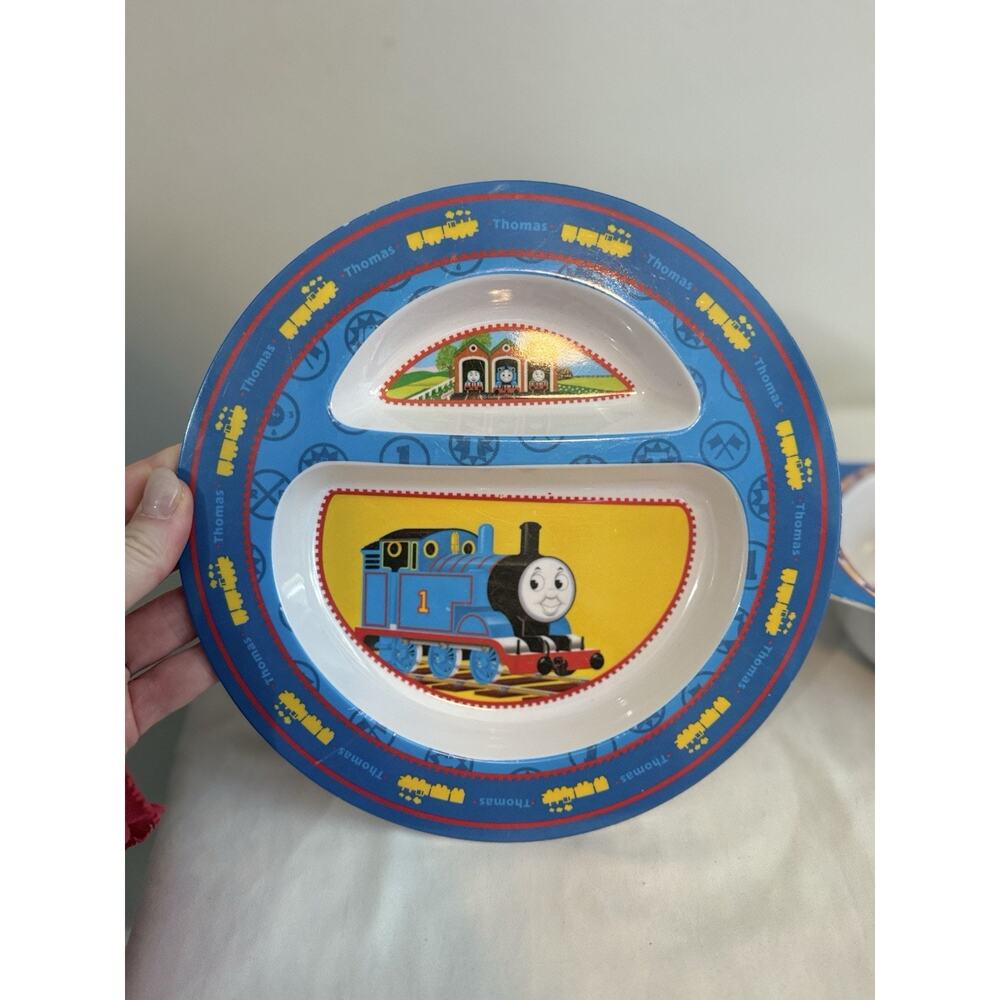 Thomas Tank 2005 Toddler Feeding Set Dish/Bowl/Silverware "The First Years" - Picture 2 of 9